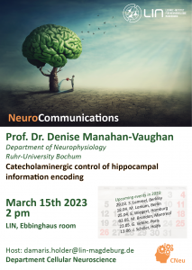 POSTPONED to 4 pm: NeuroCommunications: Catecholaminergic control of hippocampal information encoding @ Ebbinghaus Lecture Hall
